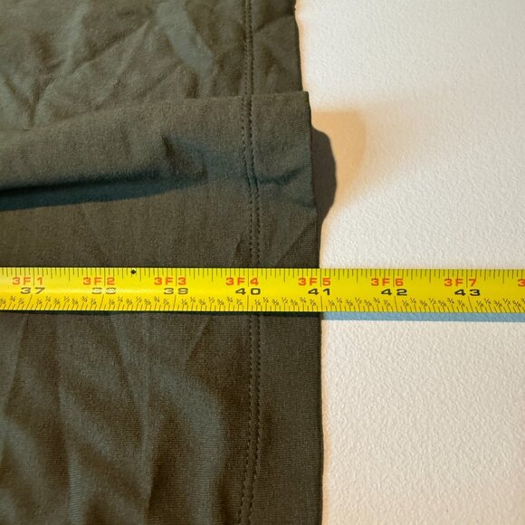 J Jill Women 3X Tank Dress Knee Length Olive Green Sleeveless Stretch Cutout - Picture 8 of 9